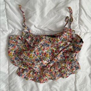 Floral crop top